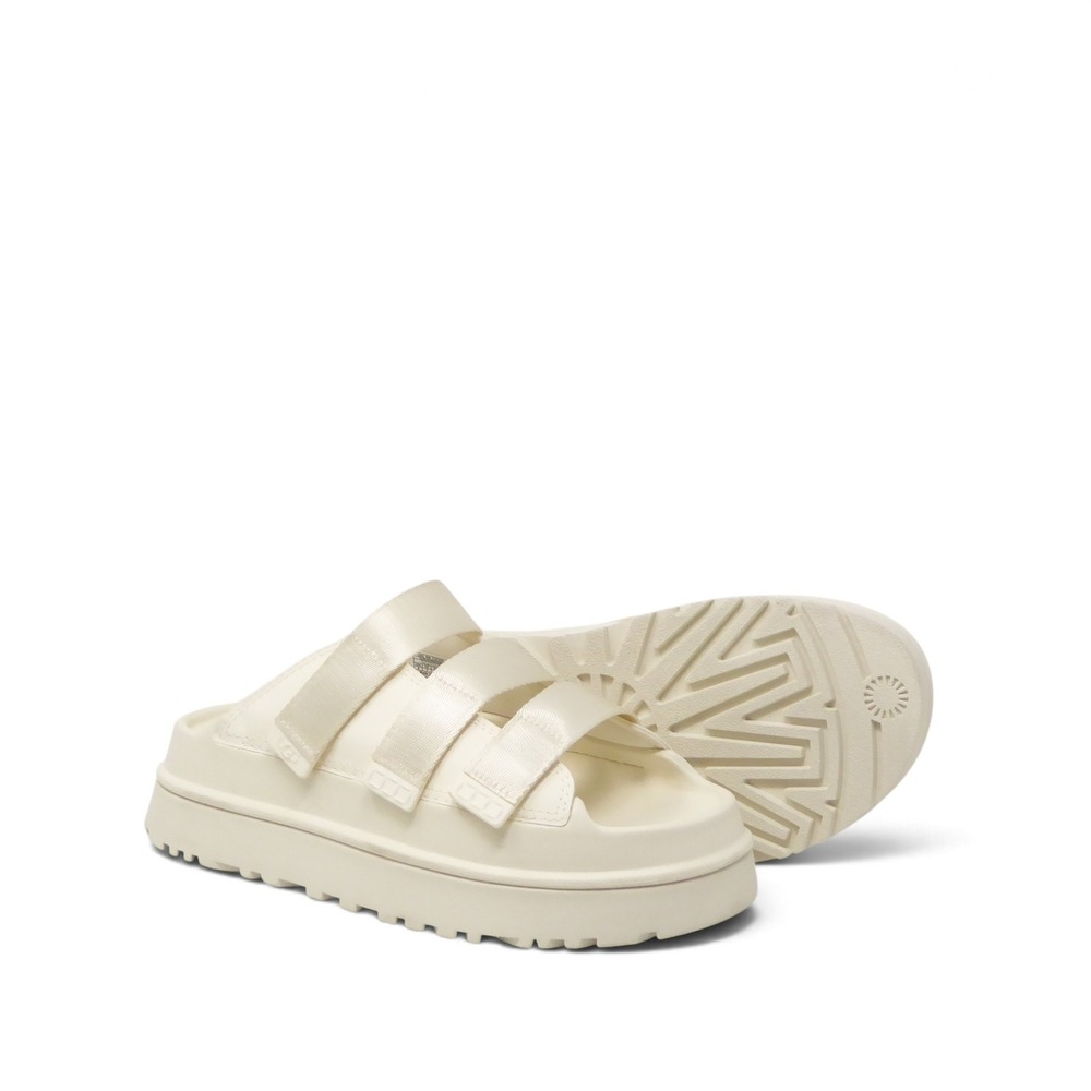 NEW UGG Womens GoldenGlow Platform Sandals Jasmine Cream White 10